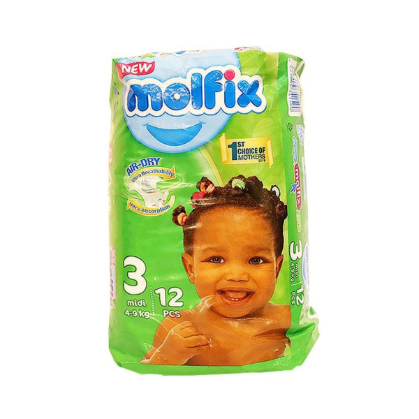 Molfix Diaper 4-9kg (12 pcs)