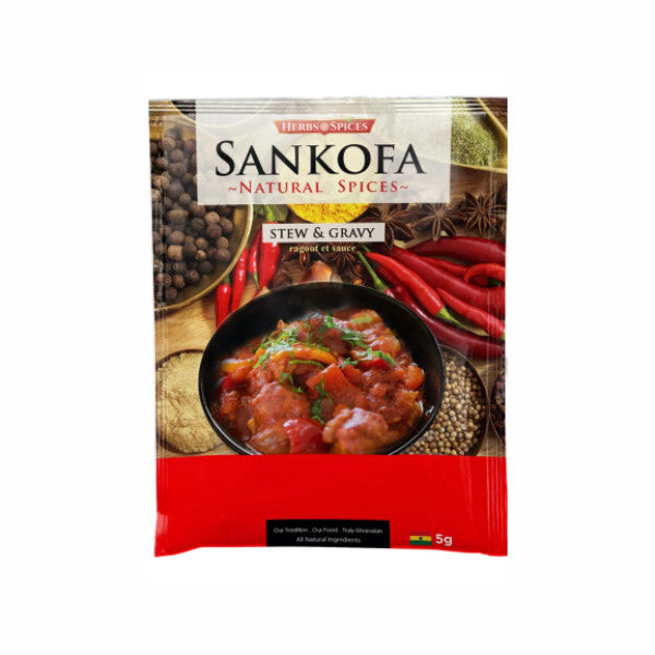 Sankofa Natural Spices Stew and Gravy 5g X 12