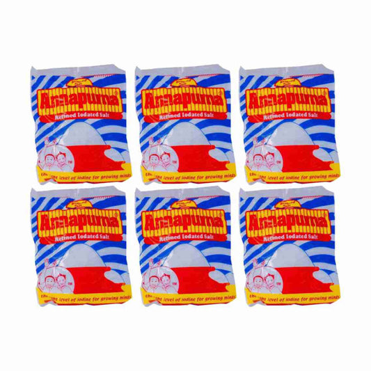 Annapurna Refined Iodated Salt 200g (6 pcs)