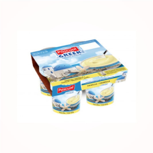 PASCUAL GREEK YOGURT VANILLA 125G X 4