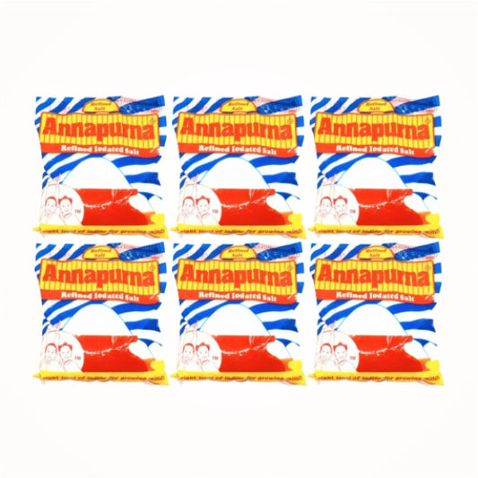 Annapurna Refined Iodated Salt 450g (6 pcs)
