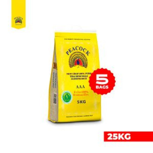 Peacock Rice 25kg (5*5)